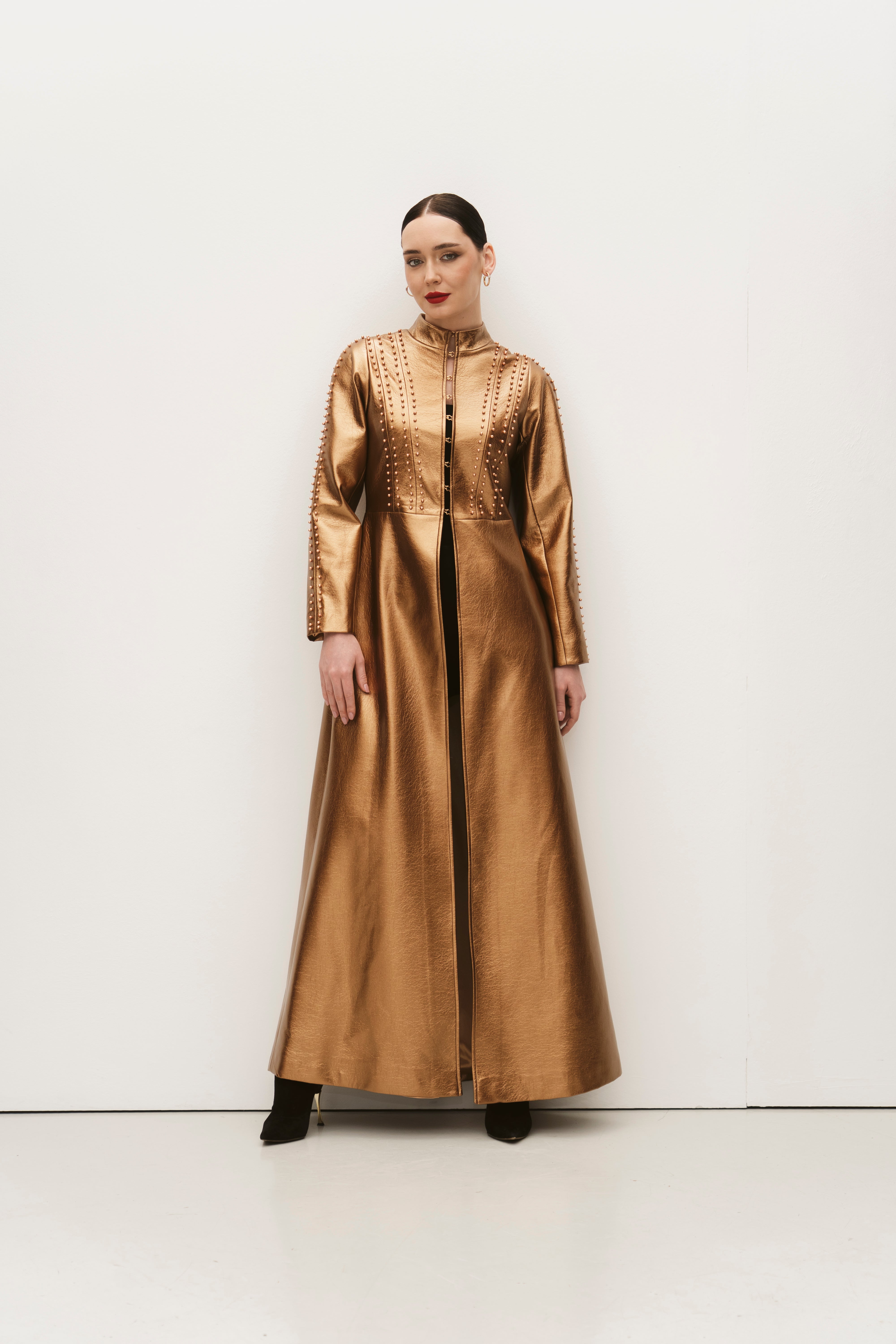 gold armor dress The 24k Golden Armor Maxi Dress (Gold) Medium