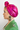 Metallic Fuchsia Turban - Roqaia Fashion House