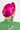 Metallic Fuchsia Turban - Roqaia Fashion House